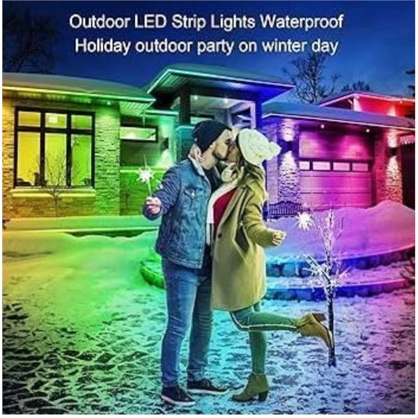 Outdoor LED Strip Lights, Waterproof – 200 Ft Length