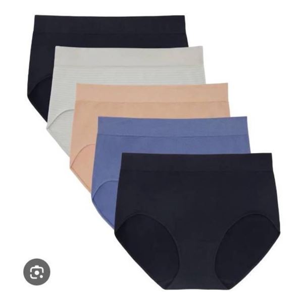 Jones New York Signature Seamless Brief 5-Pack Silky Soft S/P