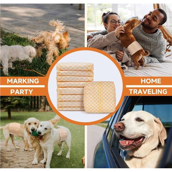 Lot of 2 – Micoyo Disposable Male Dog Wraps, Size Small, 20 Count