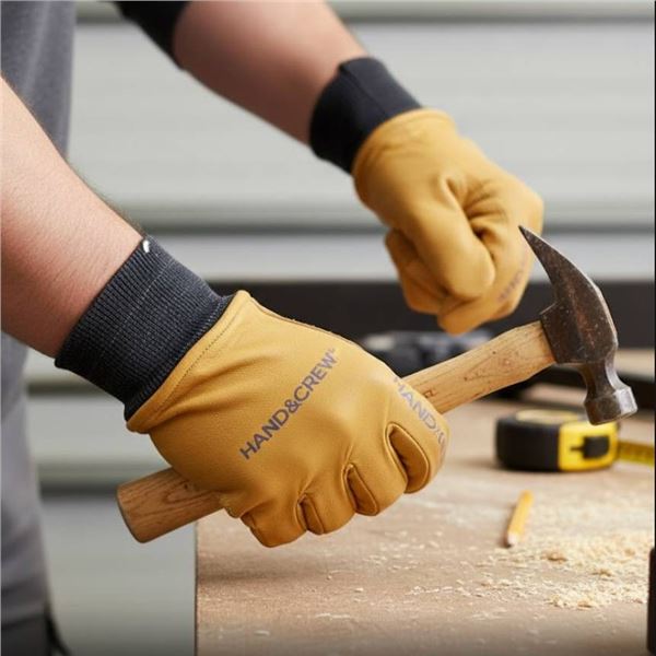 Hand Crew Work Gloves with Reinforced Palms Size XL
