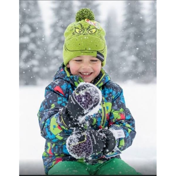 Dr. Seuss Reflective Knit Hat and Karbon Sorona Aura Gloves, S/P
