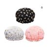 Image 2 : Lot of 3-Piece Shower Cap Set With 5 Piece Claw Hair Clips