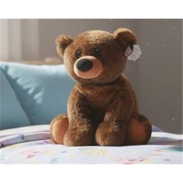 Stuffed Brown Plush Bear Toy With Tag – Approximately 12 Inches