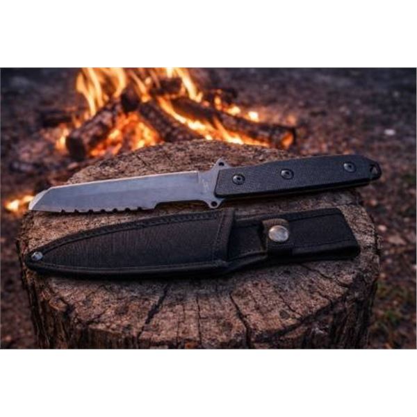 Hunt-Down Fixed Blade Tactical Knife With Nylon Sheath