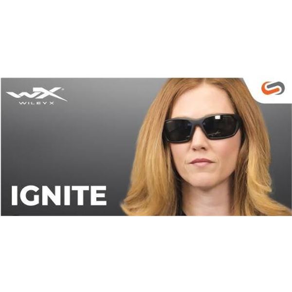 Wiley X Ignite ACIGN01 Black Frame with Smoke Grey Lenses