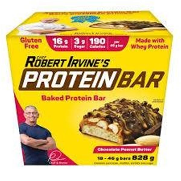 Robert Irvine’s Protein Bar Chocolate Peanut Butter 18-Count 828 g