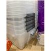 Image 3 : TuffStore Latchboxes 12.9L Set of 6 Transparent with Handles SEE DAMAGE