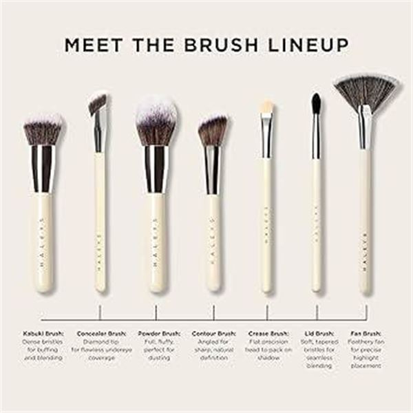 Haley’s Beauty Signature Makeup Tools 9-Piece Brush Set With Sponge