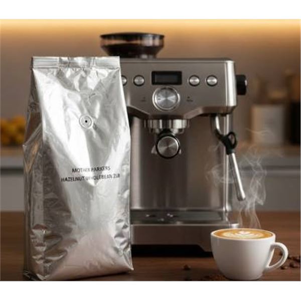 Mother Parkers Hazelnut Wholebean Coffee 2 LB Bag