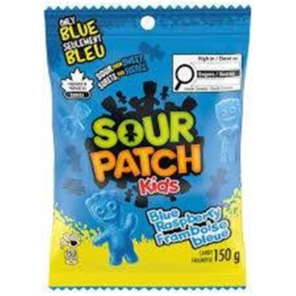 Sour Patch Kids Blue 150g Limited Edition – 12 Units with Blue Raspberry Flavor