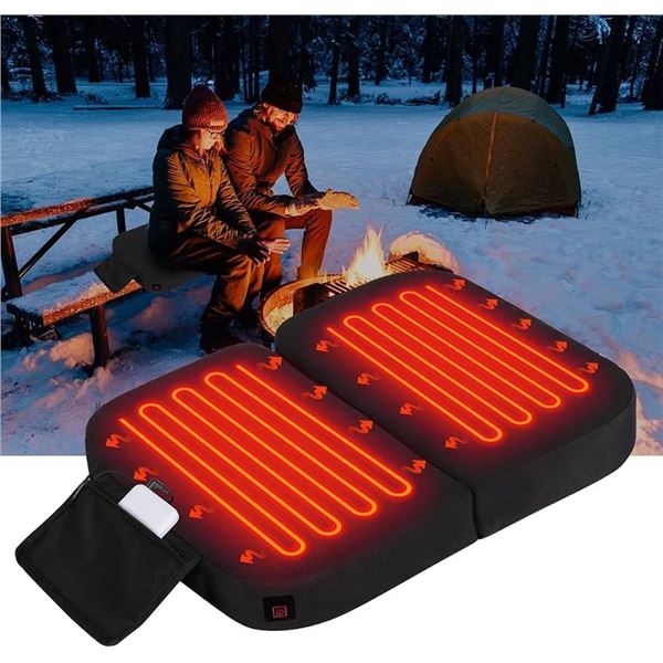 Extra Wide Heated Seat X003DMHG1T for Camping, Stadium, Office