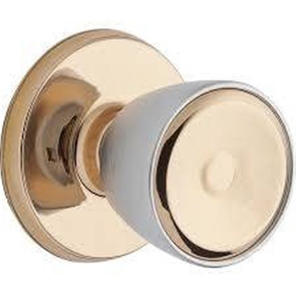 Weiser Elements Beverly Passage Door Knob in Bronze/Chrome Finish LOT OF 6
