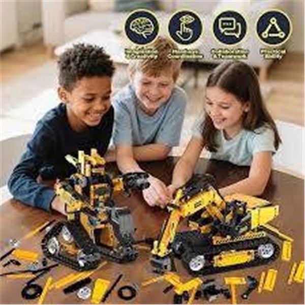 5-in-1 Building Block Set with Remote and App Control, 535 Pieces