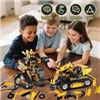 Image 1 : 5-in-1 Building Block Set with Remote and App Control, 535 Pieces