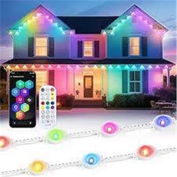 Quntis 15M 30 LEDs Permanent Outdoor Lights for Indoor and Outdoor Use
