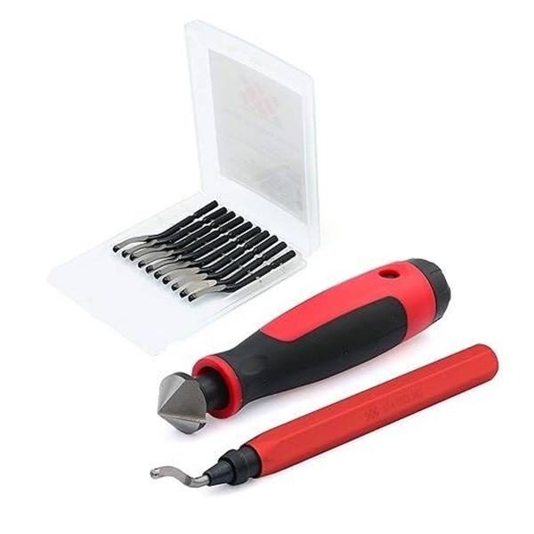 Deburring Tool with 10 Blades and 2 Countersink Set