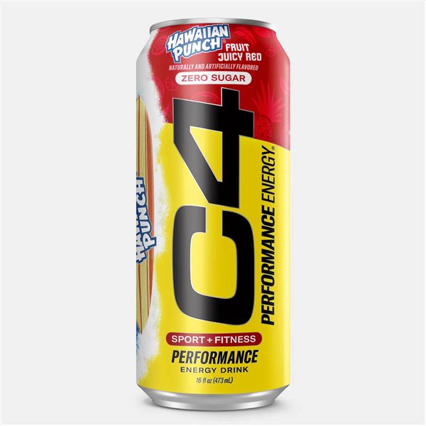 C4 Energy Drink 12 oz Cans in Strawberry Watermelon Ice Flavor, 20 Count