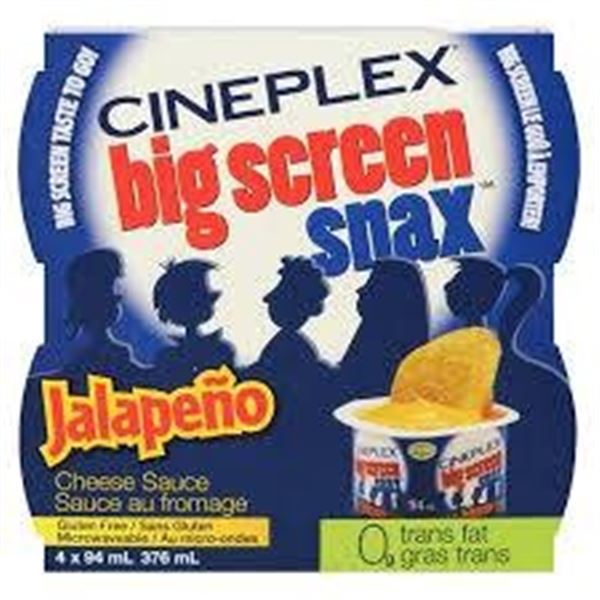 Cineplex Big Screen Snax Jalapeno Cheese Sauce 48 x 94g