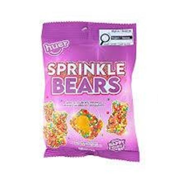Huer Sprinkle Bears Gummy Candy – 15 Packs of 120g Each