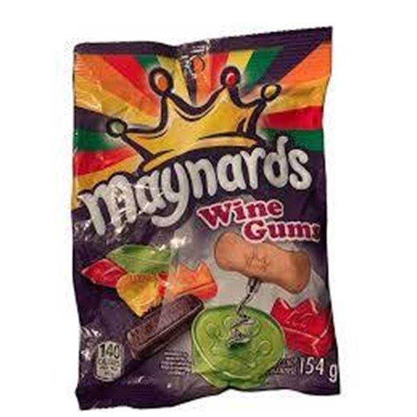 Maynards Wine Gums 154g Candy, Case of 12