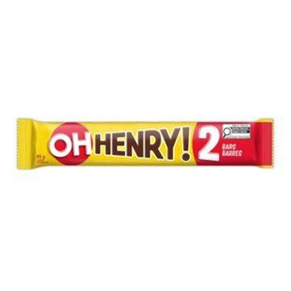 Oh Henry! 2 Bars 24-Pack Chocolate Candy 85g Each (24 x 85g)