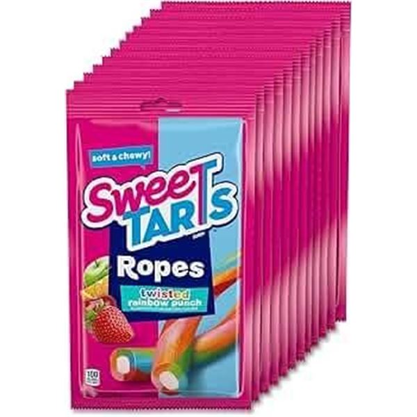 Cordes SweetTarts Ropes Twisted Rainbow Punch 12 x 141 g