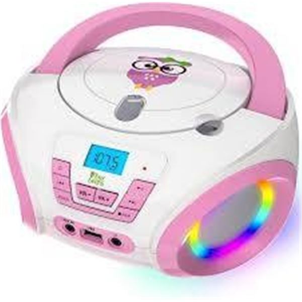 Tiny Geeks Tunes Portable Music Player with Multicolor Lights