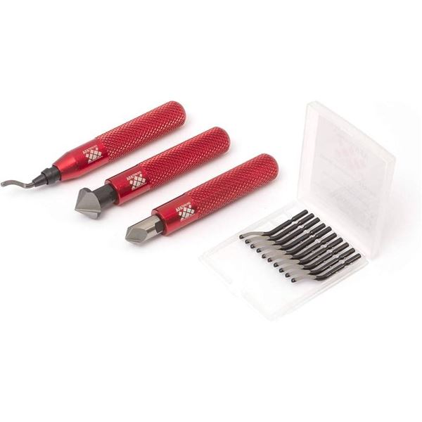 AFA Tooling Deburring Tool with 10 Blades and 2 Countersinks