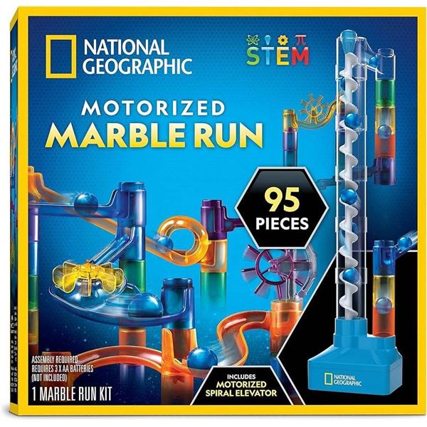 CA Motorized Marble Run: 95-Piece Set 6L with SKU CANGMR956L