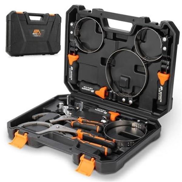 MateAuto Oil Filter Wrench Set, 8-Piece Storage Case