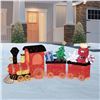Image 1 : Holiday Light-Up Train Set with 678 LED Lights – 3 Pieces