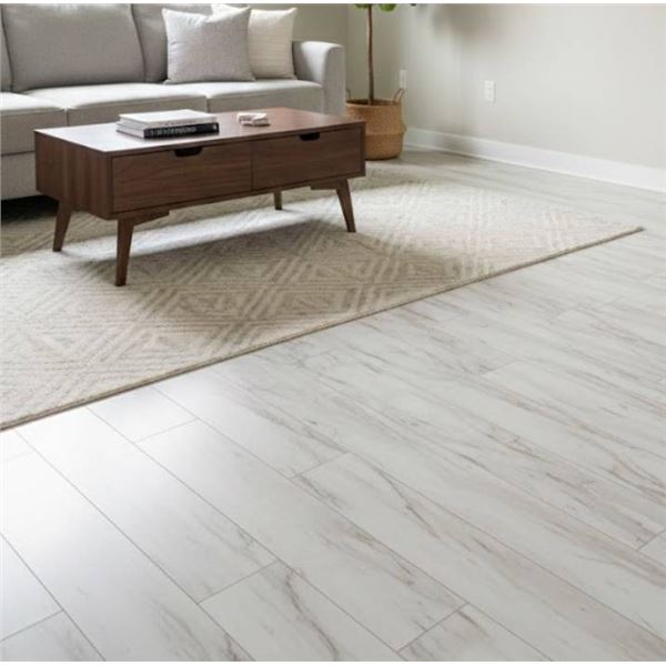 TrafficMASTER 12×24 in Carrara Marble Peel and Stick Tile Set 20 sq ft per box
