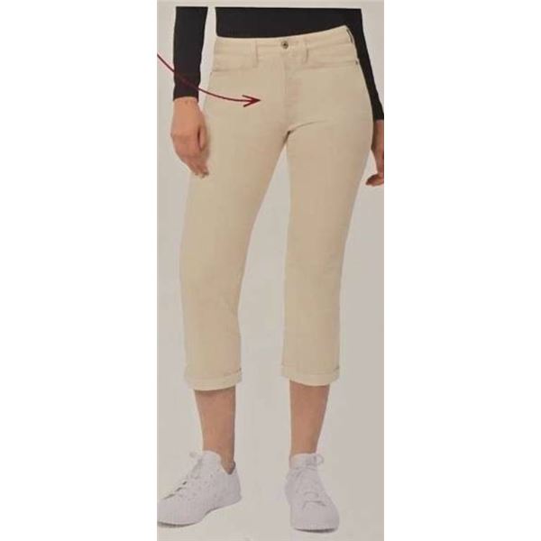 Santana Jean Capris Women’s Beige Pants, Size 16