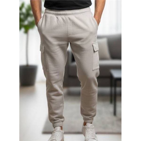 White Joggers Made in Cambodia, XS, 78 Percent Cotton Blend