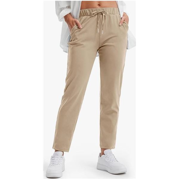 Libin Women’s Joggers Pants 4-Way Stretch Golf Pants 7/8 Ankle Casual Dress Sweatpants Pock