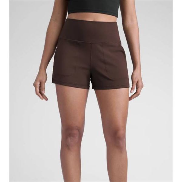 CRZ Yoga Sports Shorts, Hot Fudge Brown, Size M/8-10