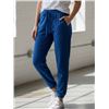 Image 1 : Blue Elastic Waist Ladies Pants Size Large