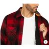 Image 1 : Realtree Red and Black Checkered Medium Jacket with Sherpa Lining