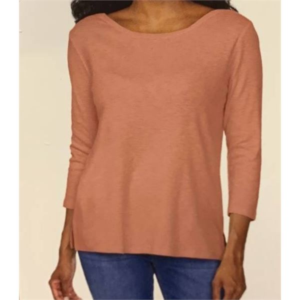 Kirkland Signature Women’s Lightweight Long Sleeve Top (L/G) in Pink