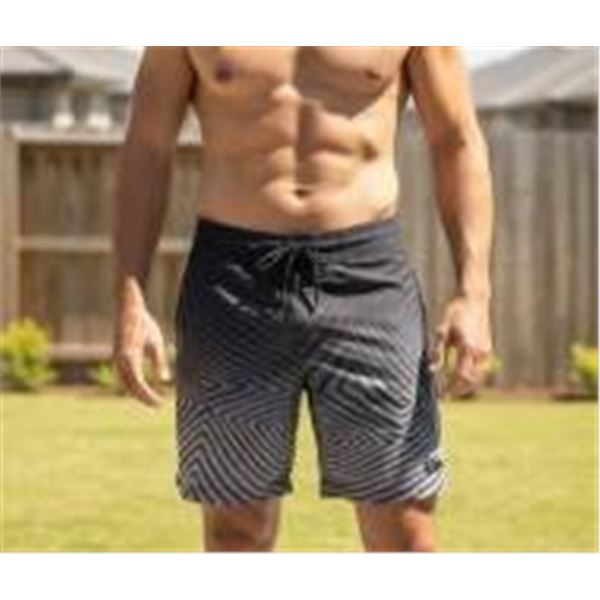 Men’s Swim Shorts with Geometric Print, Size Small, Model 1750260
