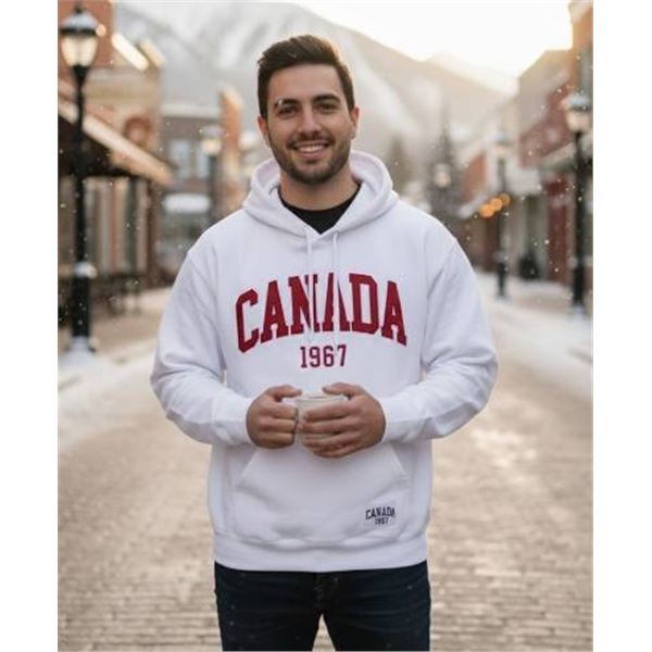 Canada 1867 Hooded Sweatshirt With Drawstring, Size M/M