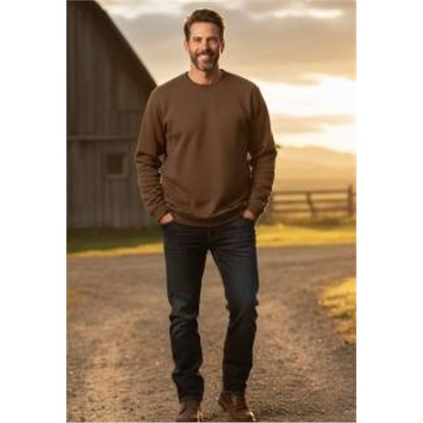 Bench S/P Sweatshirt in Olive Green Crew Neck Design