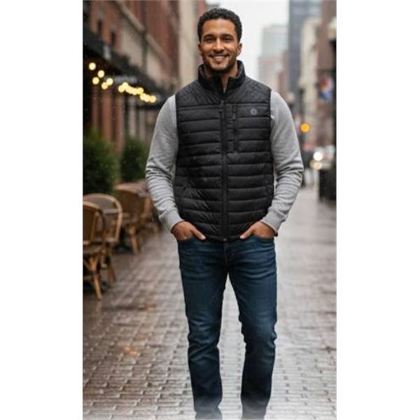 Bench Packable Vest L/G Repreve Model in Black