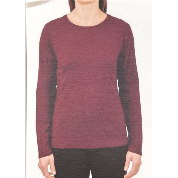 United Colors of Benetton Supima Long-Sleeve Shirt, M Size, Burgundy