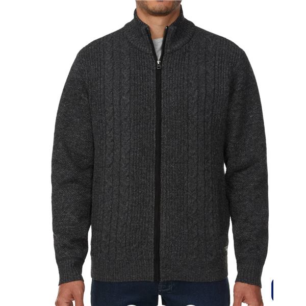 Buffalo David Bitton Knit Sweater Jacket with Full Zip Closure