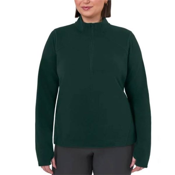 Mondetta Women’s Quarter Zip Micro Polar Fleece Pullover Size Large