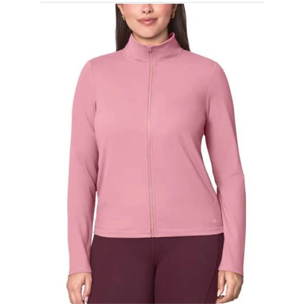 Mondetta Women’s Ultra-Soft Full-Zip Yoga Jacket Size Small, Pink