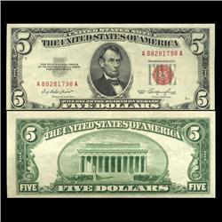 1953 $5 US Note Crisp Unc Scarce (CUR-05971)