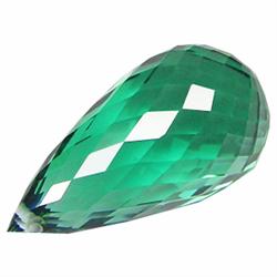 28.76ct Briolette Green AAA Amethyst  (GEM-16941A)