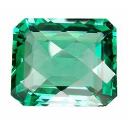 36.20ct Emerald Checker Cut Green Amethyst  Appraisal Estimate $1065 (GEM-17387)